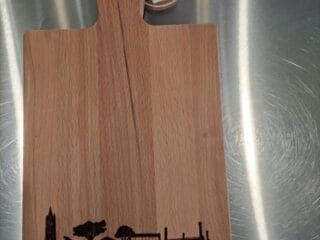 Plank met skyline Son en Breugel